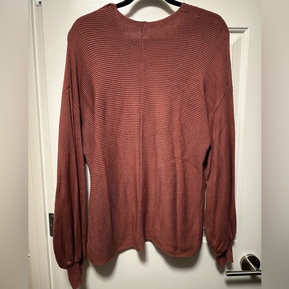 1.STATE Ribbed Balloon Sleeve Sweater - Picture 3 of 8